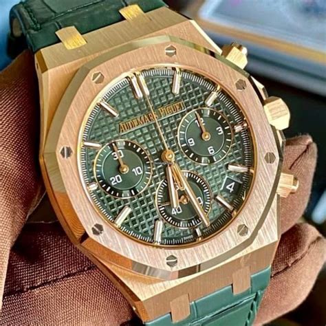 audemars piguet royal oak chronograph green|Audemars Piguet royal oak review.